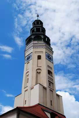 The town hall tower in Zielona Góra